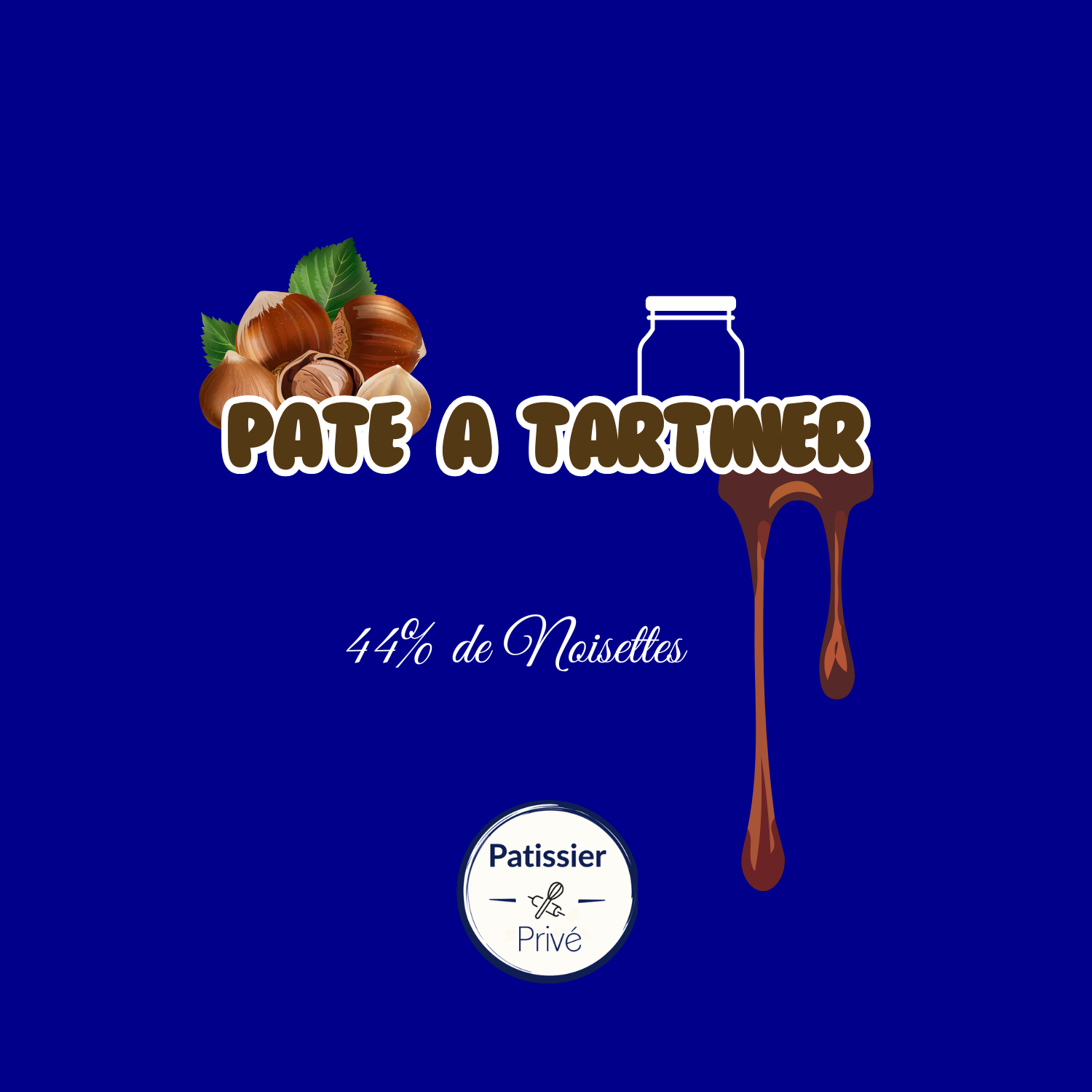 Pot de pate à tartiner noisette (44%)